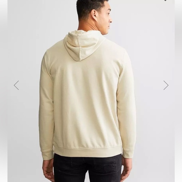 Hurley Men’s Hooded Sweatshirt In Bone Hurley Name And Logo On Front - Picture 2 of 14